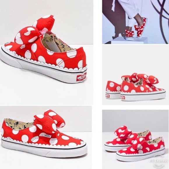 minnie mouse bow vans
